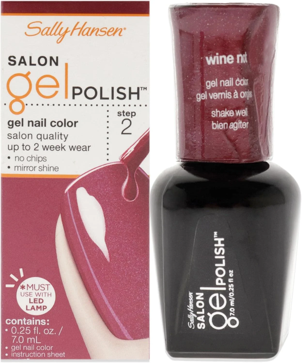 لاک ژل حرفه ای سالن سالی هانسن، رنگ شراب، ۴.۱ میلی لیتر