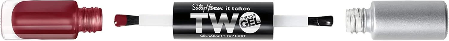 لاک ژل سالی هانسن Miracle Gel It Takes Two Can't Beet Royalty، 2 عدد x 3.5 میلی لیتر