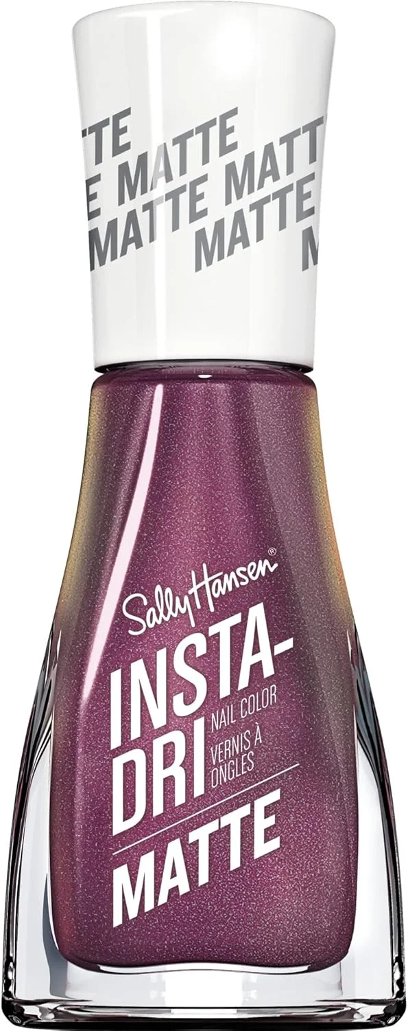 لاک ناخن متالیک مات سالی هانسن Insta Dri، رنگ شراب سوخته، 9.2 میلی لیتر