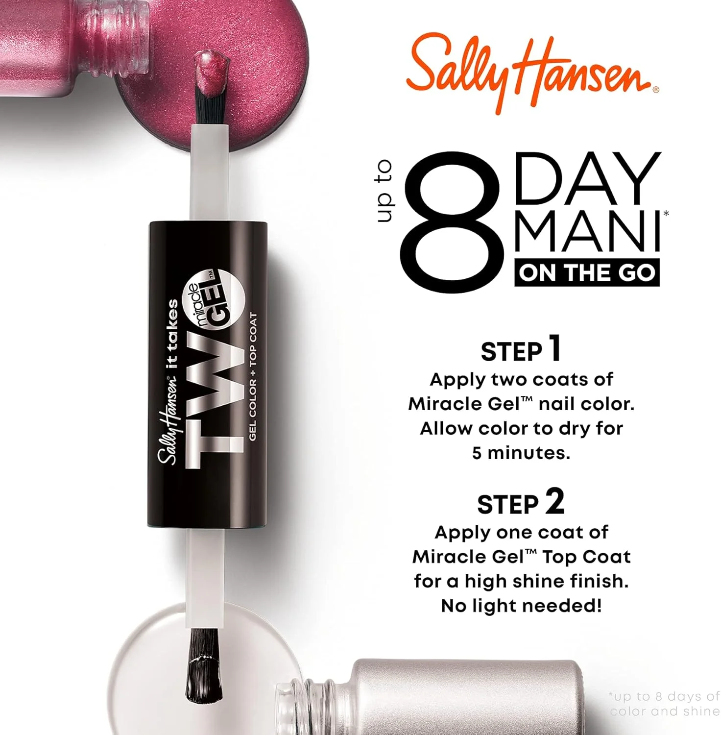 Sally Hansen Miracle Gel It Takes Two Saturn It Up!، 2 x .12 fl oz