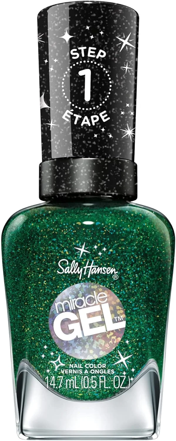 لاک ژل سالی هانسن Miracle Gel مجموعه Merry and Bright رنگ My, My Elf & I - حجم 14.7 میل