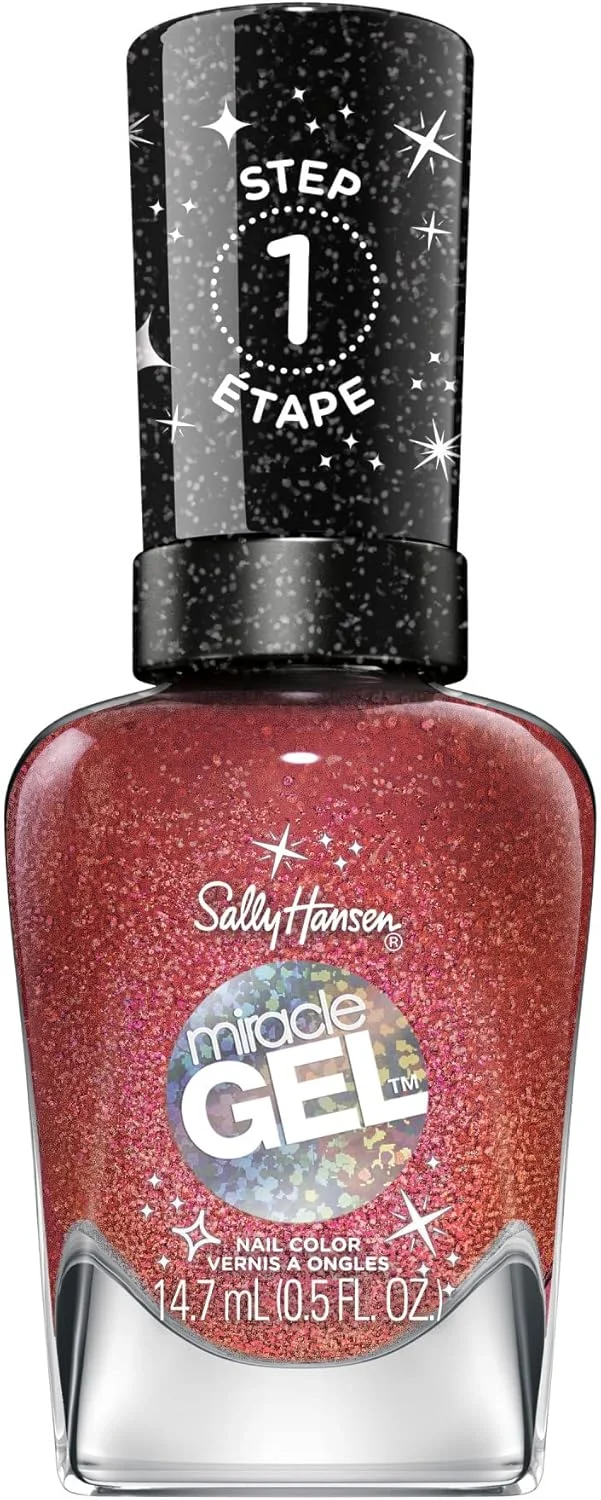 لاک ژل سالی هانسن Miracle Gel مجموعه Merry and Bright رنگ Can I Get a Watt Watt - حجم 14.7 میل