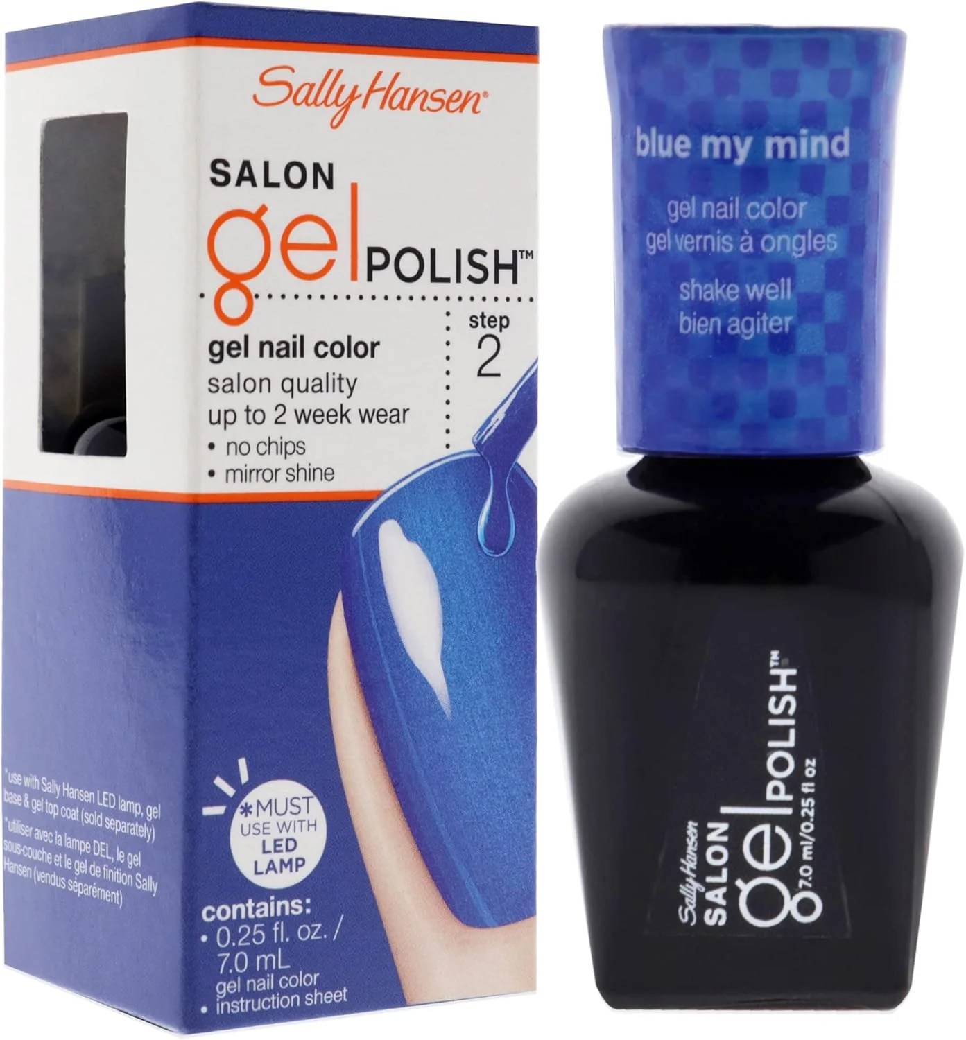 لاک ناخن ژلی حرفه ای سالن Sally Hansen، رنگ Blue My Mind، حجم 7 میلی لیتر لاک ناخن ژلی حرفه ای سالن Sally Hansen، رنگ Blue My Mind، حجم 7 میلی لیتر