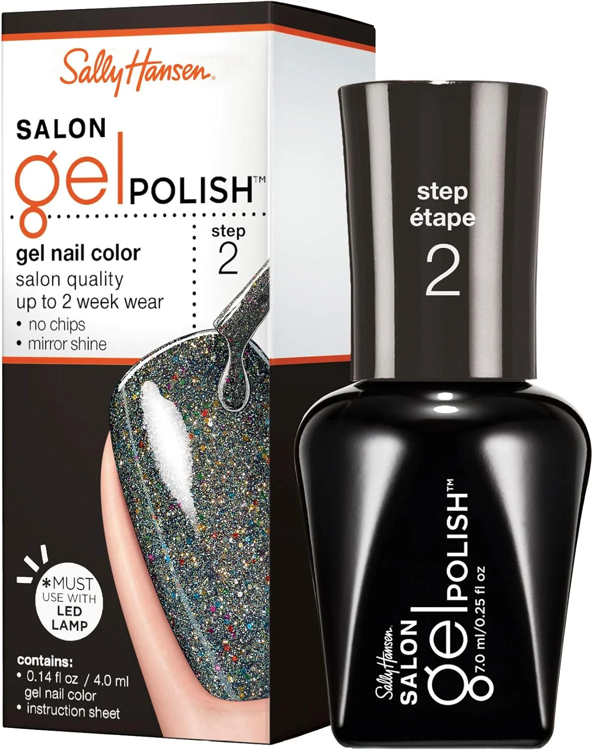 لاک ژل ناخن سالن پرو سالی هانسن، Glisten Up!، 7 میلی لیتر