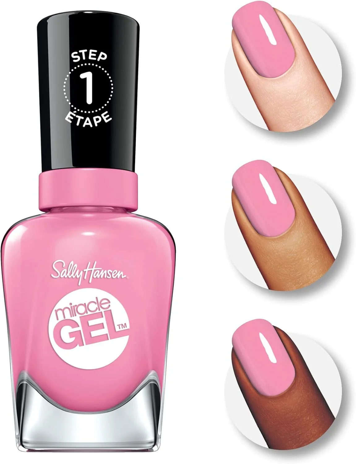 لاک ژل ناخن سالی هانسن Miracle Gel، رنگ Pink-Terest، حجم 14.7 میلی لیتر لاک ژل ناخن سالی هانسن Miracle Gel، رنگ Pink-Terest، حجم 14.7 میلی لیتر