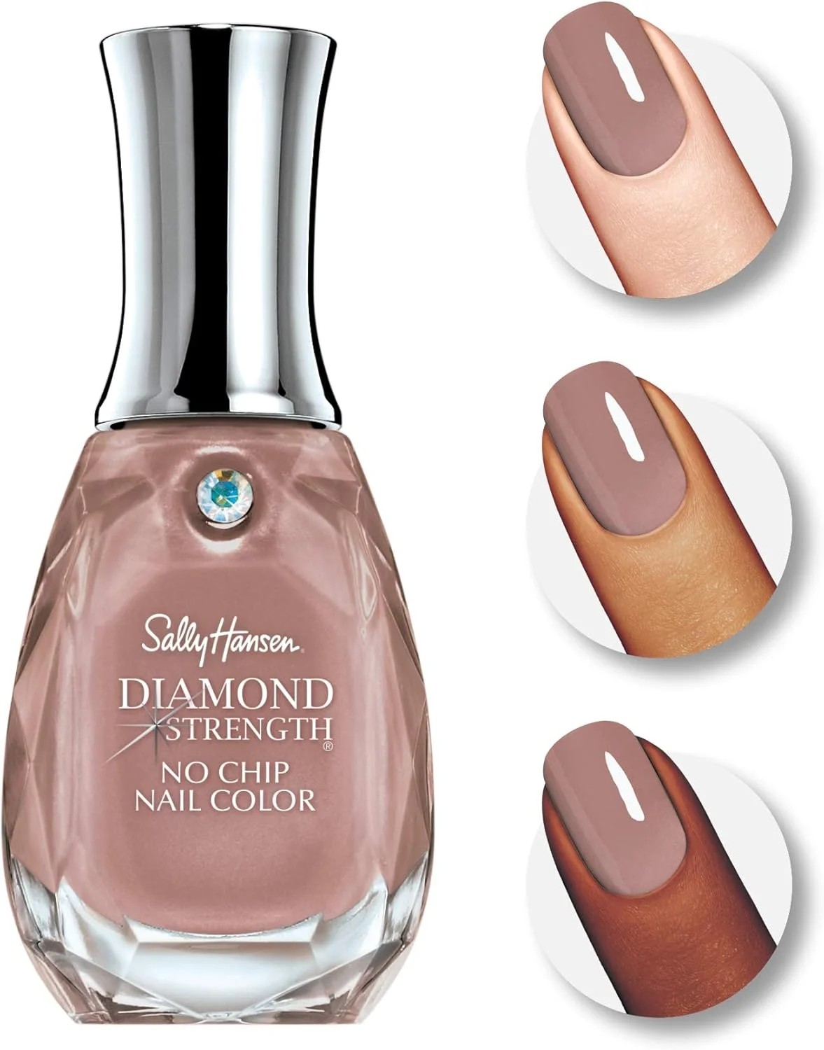 لاک ناخن سالی هانسن Diamond Strength، رنگ Nude Shimmer