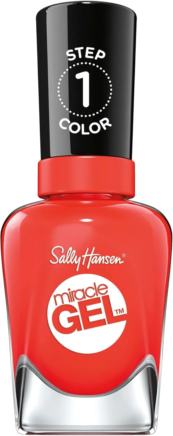 لاک ناخن ژلی معجزه آسا سالی هانسن، شماره 409 رنگ قرمز جهانی (بسته بندی ممکن است متفاوت باشد)