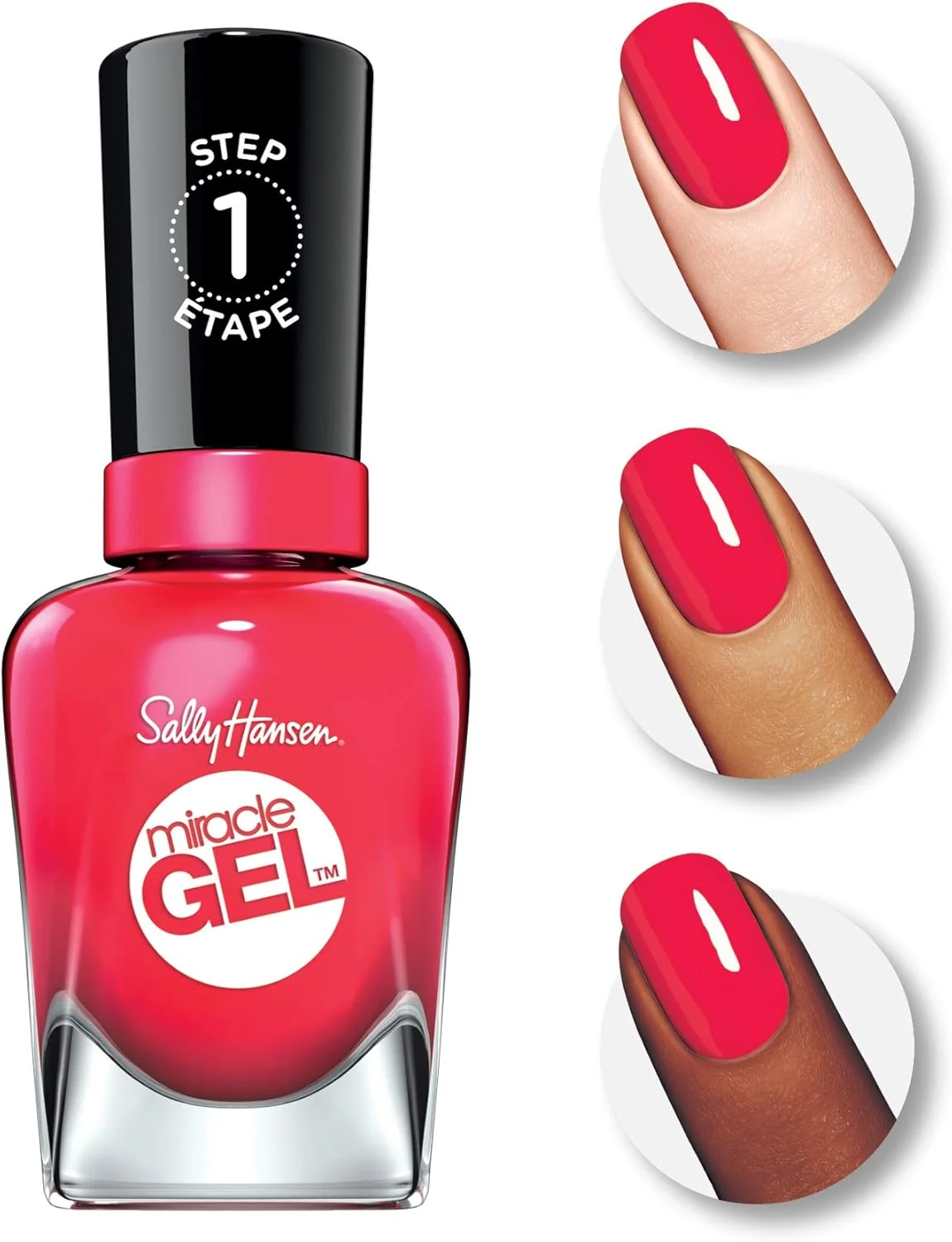 لاک ژل ناخن سالی هانسن Miracle Gel، Scarlet Starlet، بسته 1 عددی