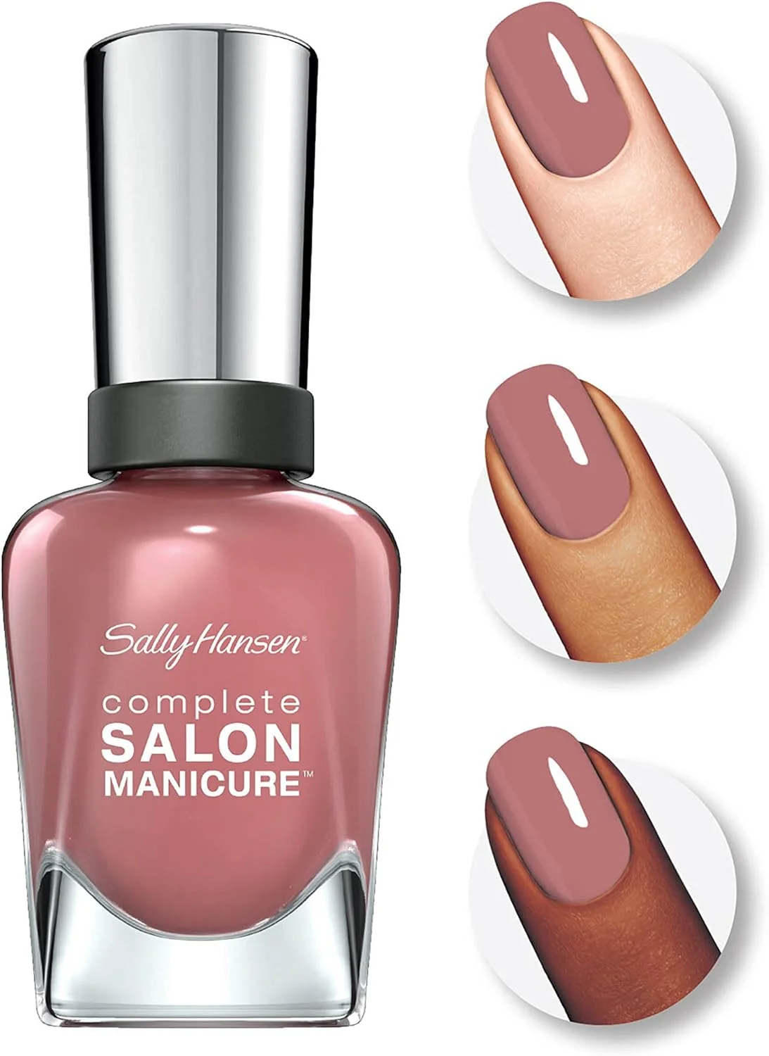 لاک ناخن سالن مانیکور کامل Sally Hansen، رنگ های Nude، بسته 1 عددی