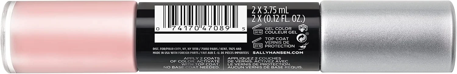 رنگ ژلی ناخن دو طرفه سالی هانسن میراکل، رنگ + پوشش رویی، رنگ لاک ناخن، پوشش رویی ژلی، شفاف، بدون نیاز به نور UV، ماندگاری طولانی رنگ ژلی ناخن دو طرفه سالی هانسن میراکل، رنگ + پوشش رویی، رنگ لاک ناخن، پوشش رویی ژلی، شفاف، بدون نیاز به نور UV، ماندگاری طولانی