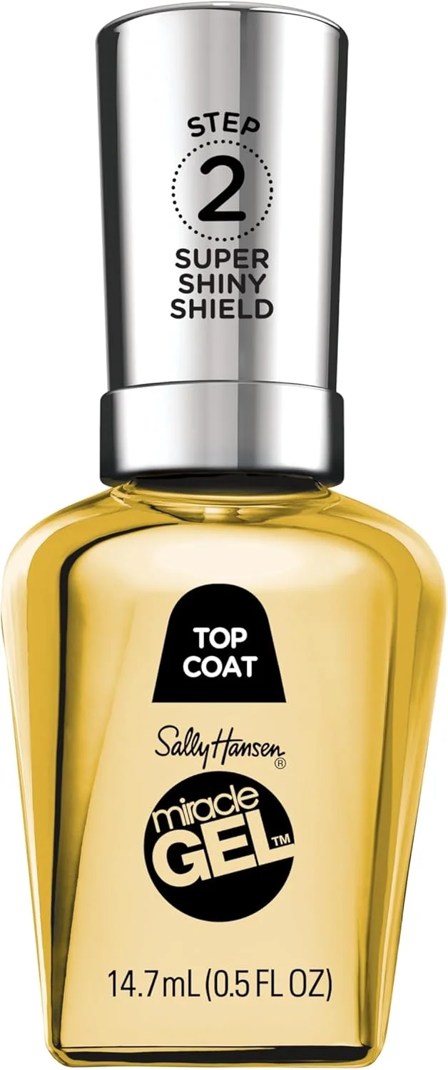 لاک ژل براق کننده ناخن سالی هانسن مدل سوپر شاین شیلد IV، جلوه های ویژه رنگ، بدون نیاز به لامپ UV، 15 میلی لیتر