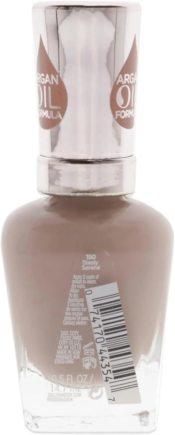 لاک ناخن درمانی رنگی سالی هانسن با روغن آرگان، 150 استیلی سرین، رنگ خنثی لاک ناخن درمانی رنگی سالی هانسن با روغن آرگان، 150 استیلی سرین، رنگ خنثی