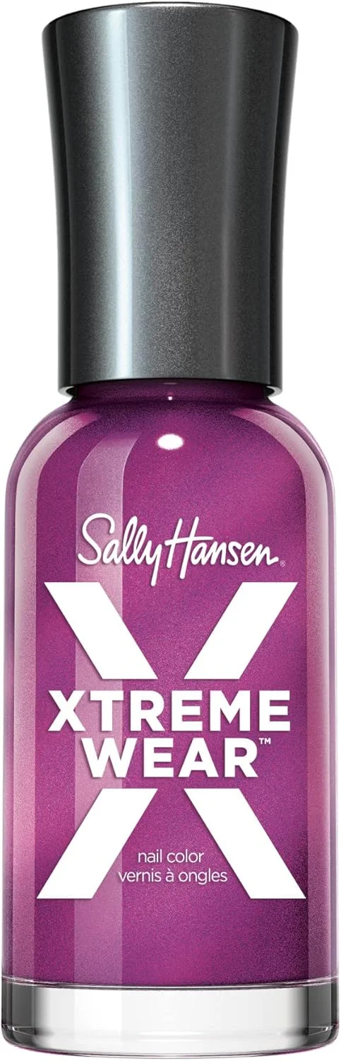 لاک ناخن سالی هانسن Xtreme Wear، بدون رگه، با پوشش براق، رنگ بادوام، Berry Bright، 3.5 میلی لیتر