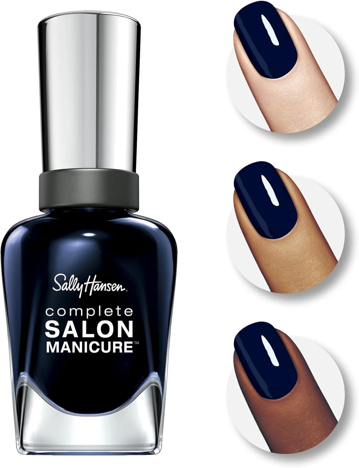 لاک ناخن سالن مانیکور کامل Sally Hansen، شماره 531 Dark Hue-mor/آبی تیره متالیک مغذی 15 گرم 30075990577