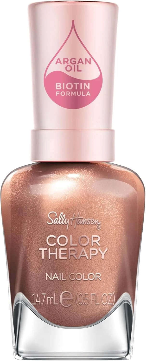 لاک ناخن Sally Hansen Color Therapy - 194 Burnished Bronze توسط Sally Hansen برای بانوان - 14.7 میل لاک ناخن