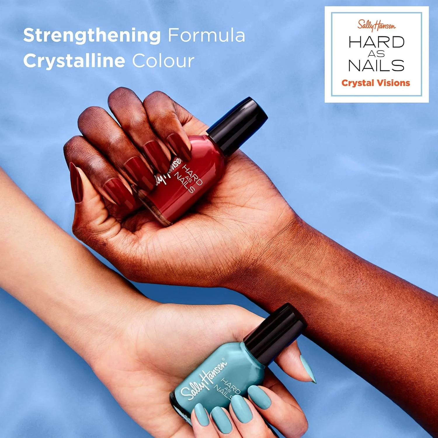 سالی هانسن - لاک ناخن سخت کننده - رنگ دریای رنگین کمانی - آبی تیره - 13.3 میلی لیتر سالی هانسن - لاک ناخن سخت کننده - رنگ دریای رنگین کمانی - آبی تیره - 13.3 میلی لیتر