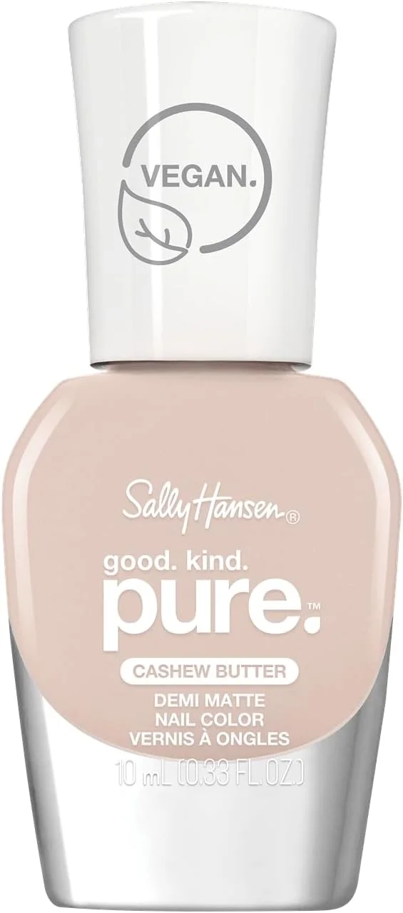 لاک ناخن مات Sally Hansen Good.Kind.Pure شماره 30 رنگ کره بادام هندی، 9.7 میلی لیتر (تک بسته)