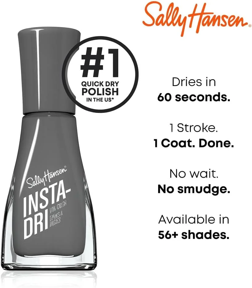 لاک ناخن خشک‌شونده سریع سالی هانسن InstaDri، رنگ Twinkle، یک عدد