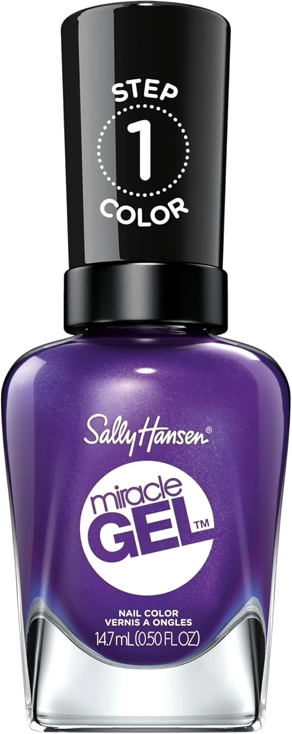 لاک ژل ناخن سالی هانسن Miracle Gel، شماره 579 Purplexed (بسته بندی ممکن است متفاوت باشد)