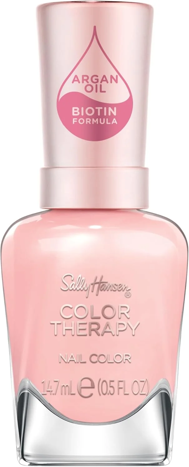 لاک ناخن Sally Hansen Colour Therapy حاوی روغن آرگان، رنگ Rosy Quartz، حجم 14.7 میلی لیتر