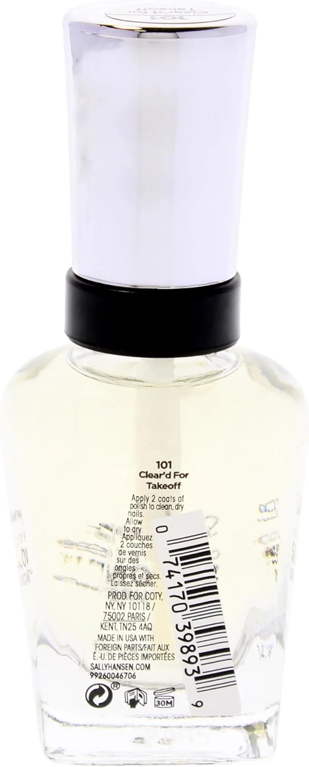 لاک ناخن سالن مانیکور کامل سالی هانسن، رنگ های شفاف، Clear'd for Takeoff