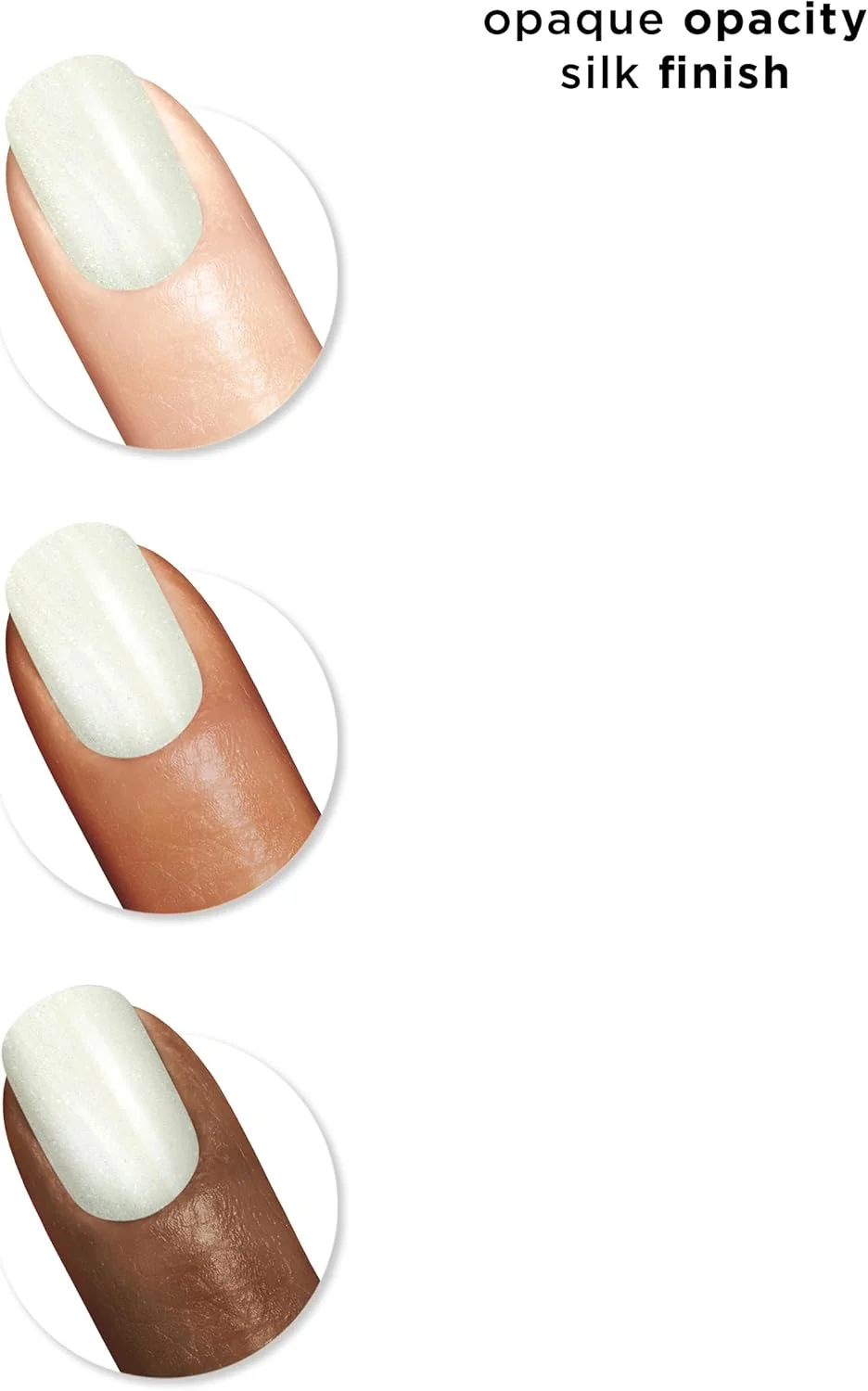 لاک ناخن خشک‌شونده فوری سالی هانسن | خشک شدن سریع، ماندگاری طولانی، درخشش بدون رگه | نیمه مات، براق | 61 Silk is… | رنگ لاک سفید شیری