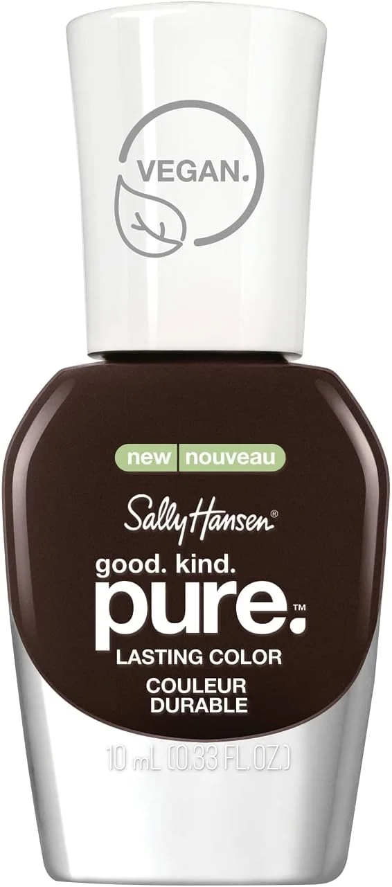 لاک ناخن Sally Hansen Good Kind Pure، رنگ کاکائویی گرم، 10 میلی لیتر