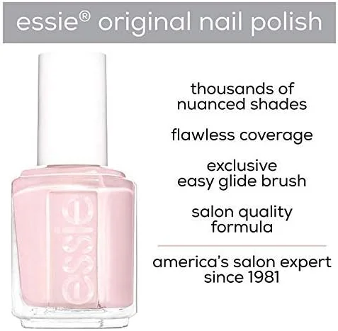 لاک ناخن صورتی Essie، Mademoiselle، لاک ناخن شفاف کلاسیک 13.5 میلی لیتر (بسته 2 عددی)