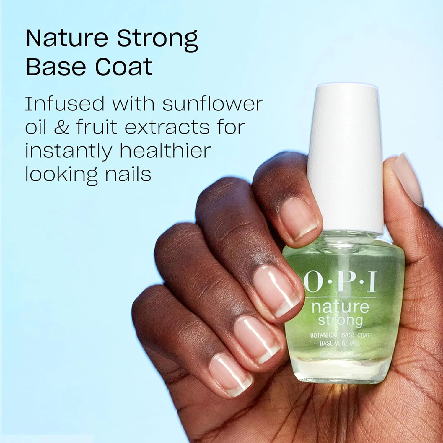 لاک پایه گیاهی تقویت کننده ناخن OPI Nature Strong، ماندگاری 7 روزه، محافظت از ناخن، وگان با مواد طبیعی، شفاف، 15 میلی لیتر لاک پایه گیاهی تقویت کننده ناخن OPI Nature Strong، ماندگاری 7 روزه، محافظت از ناخن، وگان با مواد طبیعی، شفاف، 15 میلی لیتر