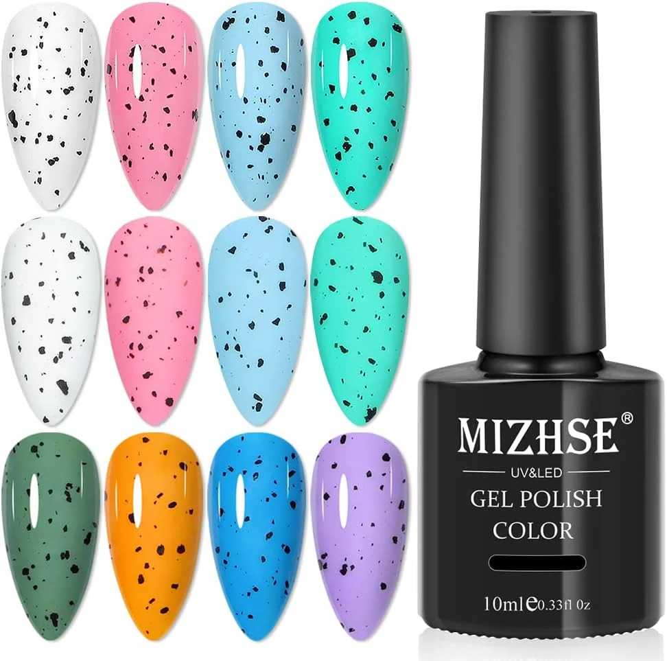 ژل تاپ کت ناخن MIZHSE UV طرح پوست تخم مرغی، لاک ژل شفاف برای طراحی ناخن، مناسب سالن و مانیکور، ژل سیلانت تاپ کت و بیس کت، لاک ژل ناخن 10 میلی لیتر