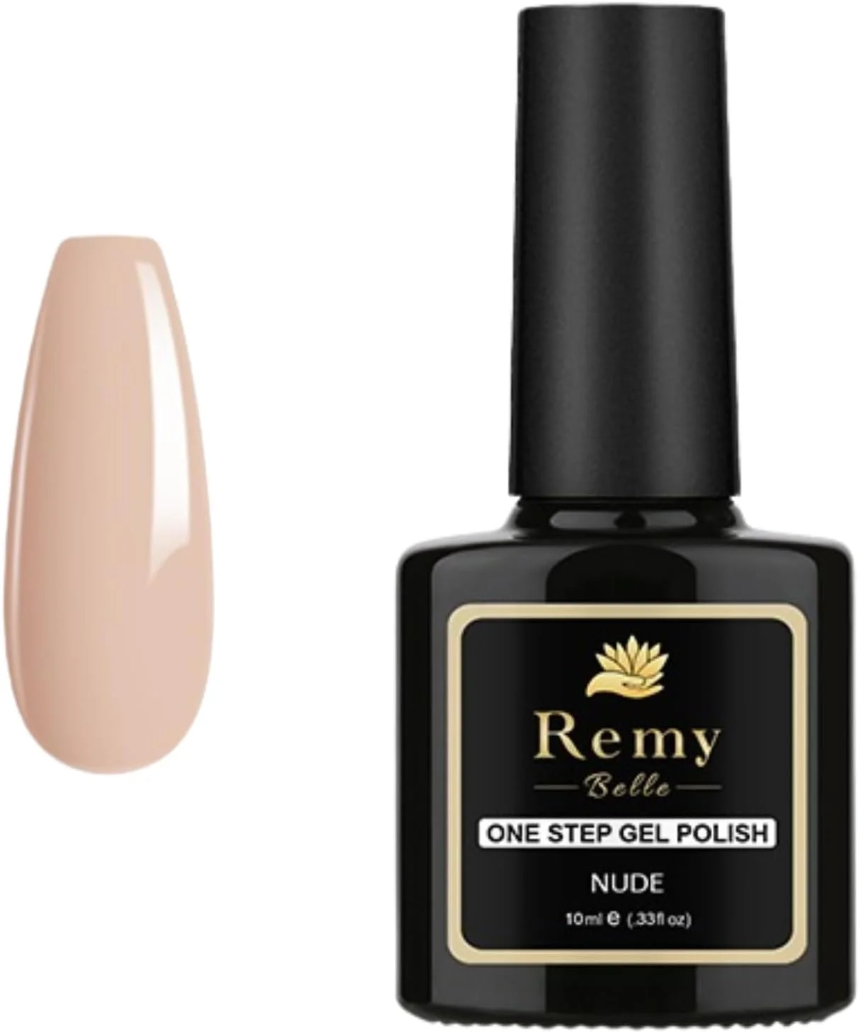 لاک ژل ناخن یک مرحله ای رمی بل، لاک ژل تاپ بیس کت 3 در 1، لاک ژل ناخن LED UV، مانیکور مبتدی هنر ناخن 10 میلی لیتر (رنگ خنثی، 10 میلی لیتر)