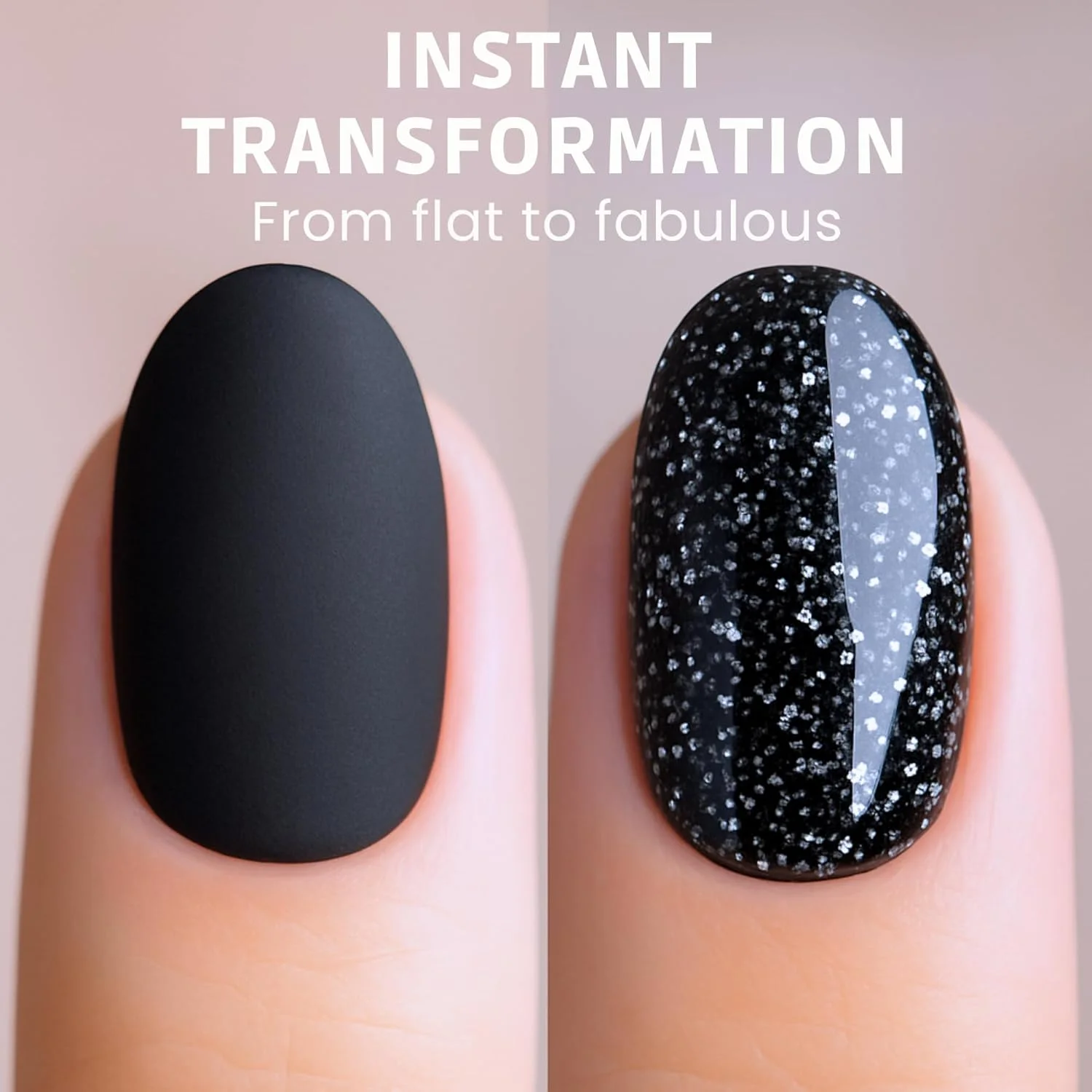 تاپ کت یونیورسال گلوبال فشن - بدون چسبندگی، ماندگاری بالا، خشک شدن سریع، براقیت زیاد، لاک ناخن حلال، مراقبت برتر ناخن، تاپ کت شفاف (تاپ دیاموند نقره ای)