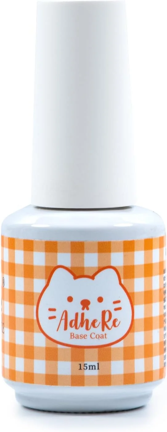 لایه پایه ژل جداشدنی ADHERE برای لاک ژل، 15 میلی لیتر، لاک پایه ژل جداشدنی UV LED، بدون سوهان کشی و خیساندن برای تمرین ناخن مبتدیان DIY در خانه