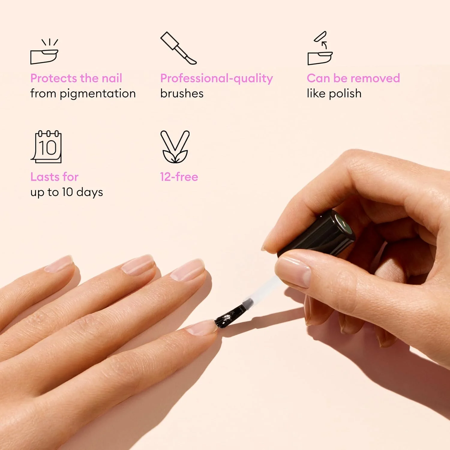 لاک پایه گرین فلش Manucurist - لاک پایه برای لاک ژل - فاقد 12 ماده مضر - 84% مواد طبیعی - بطری 15 میلی لیتری