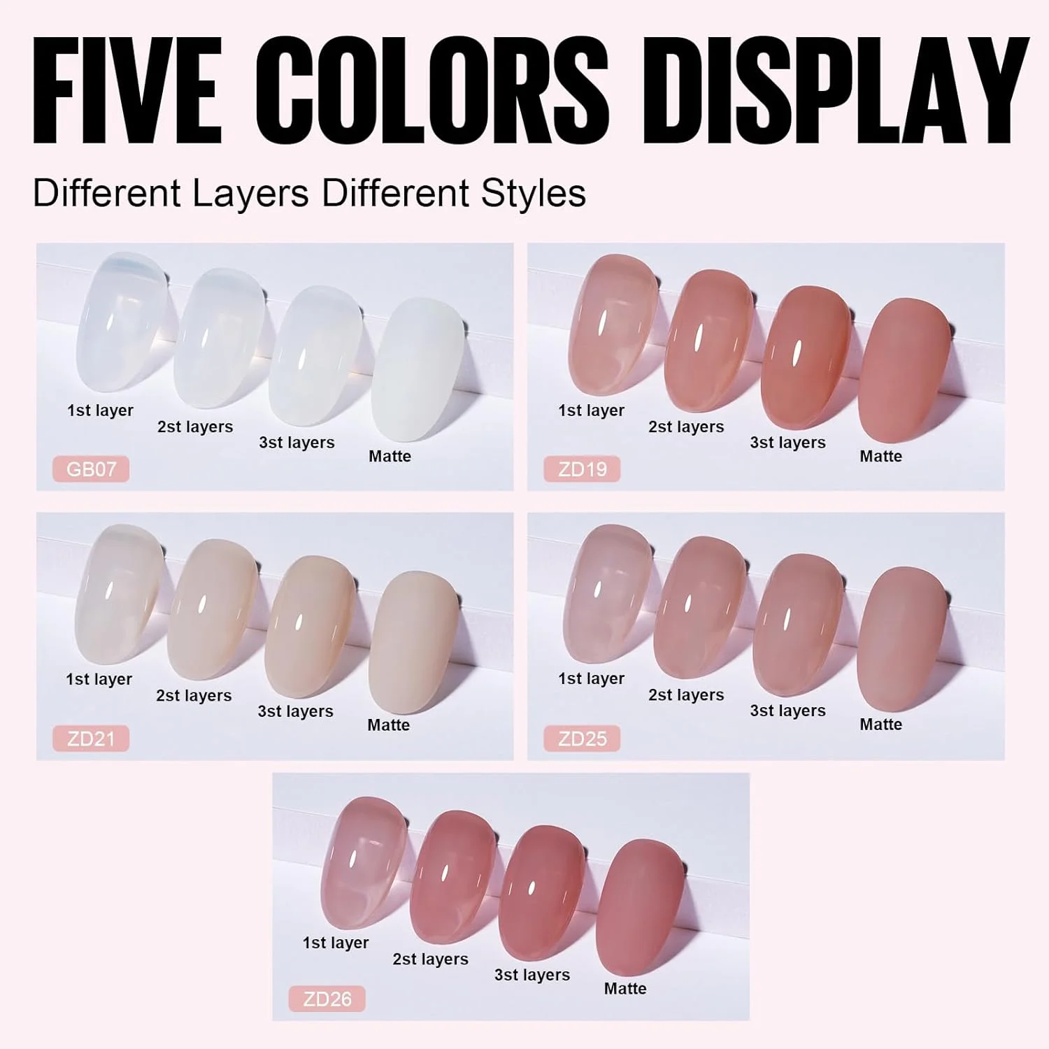 ست لاک ژل ژله ای تومیکا، سفید شیری، قرمز نود، لاک ژل شفاف با بیس و تاپ کت، ست مانیکور ناخن ژلی بهاری و تابستانی، مناسب استفاده در خانه