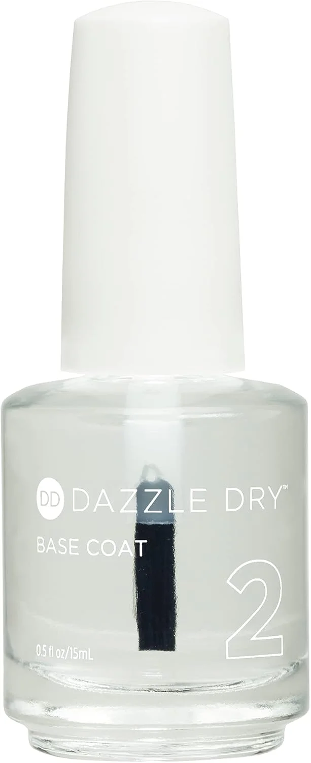 لایه پایه خشک کننده سریع - مرحله 2 - یک لایه شفاف با خشک شدن سریع - لایه پایه لاک ناخن با ماندگاری طولانی برای مانیکور غیر سمی (15 میلی لیتر)