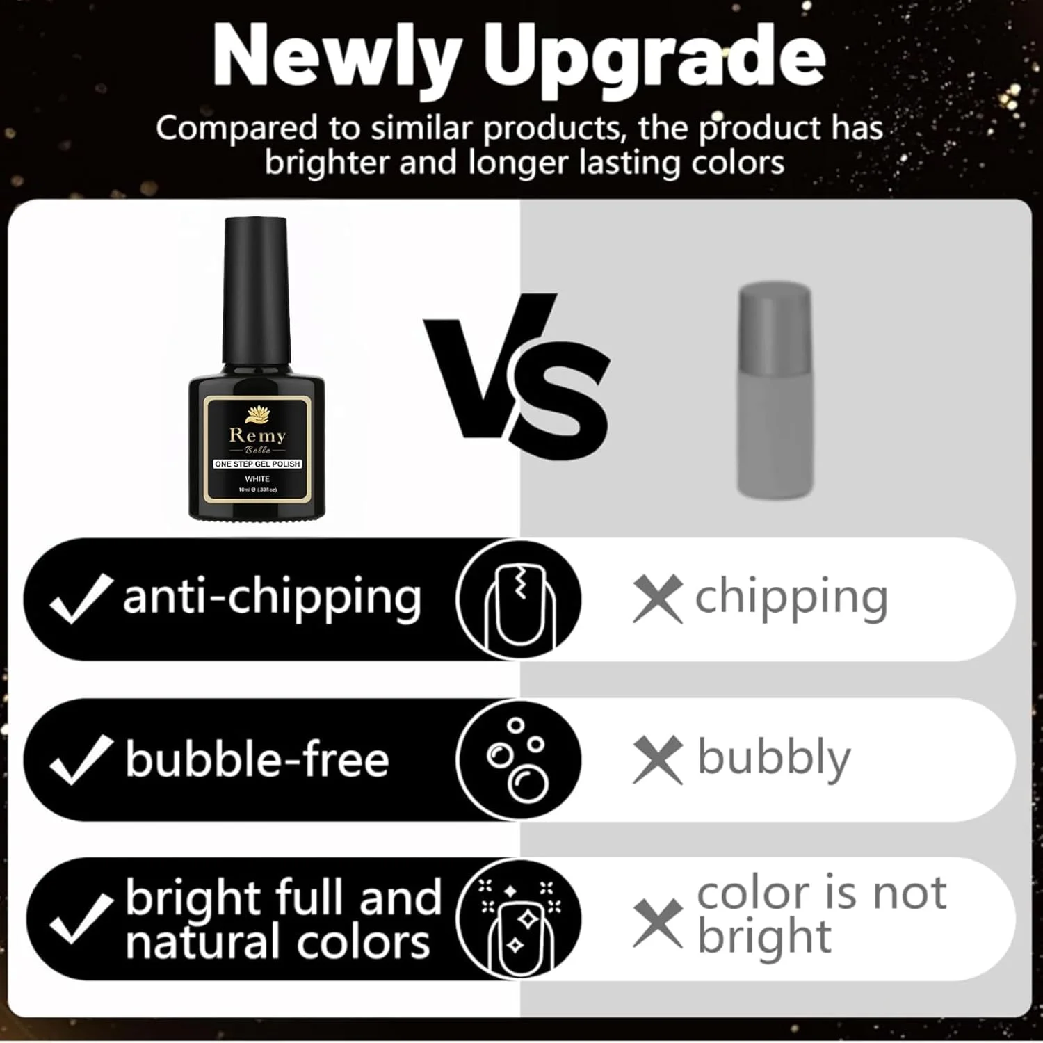 لاک ژل ناخن یک مرحله ای رمی بل، لاک ژل تاپ بیس کت 3 در 1، لاک ژل ناخن LED UV، مانیکور مبتدی هنر ناخن 10 میلی لیتر (سفید، 10 میلی لیتر)