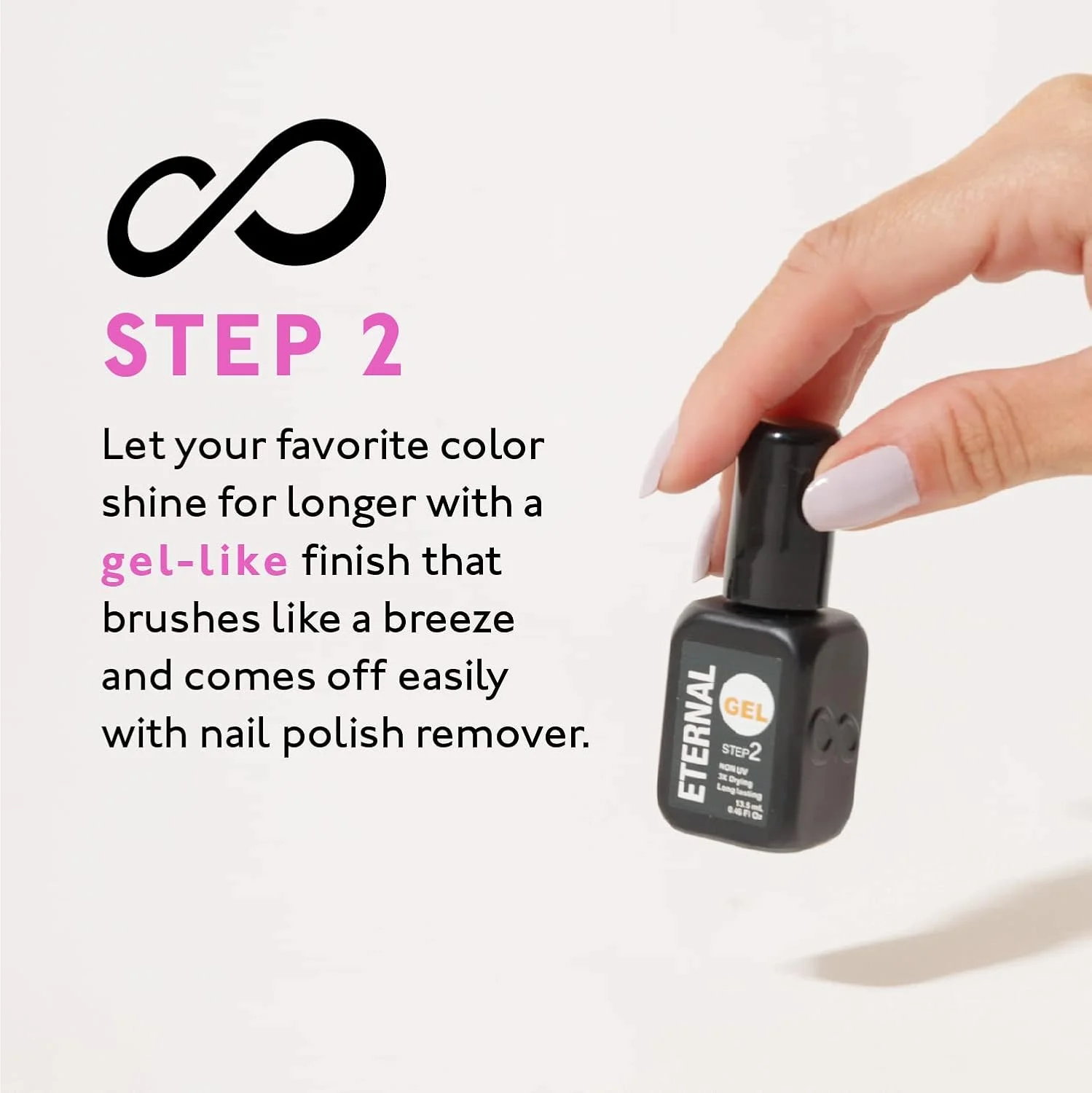 ژل تاپ کت ابدی - درخشش آینه ای بدون نیاز به خیساندن و بدون نیاز به لامپ UV (تک واحدی)