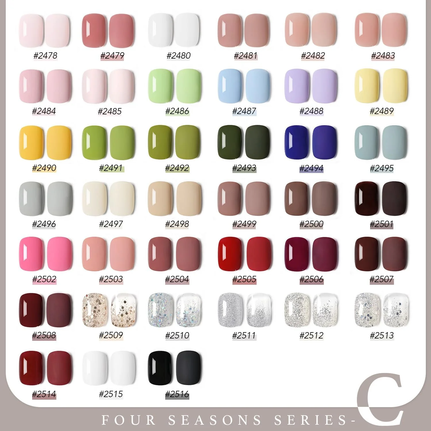 مجموعه لاک ژل 42 عددی GAOY، رنگ های قهوه ای اکلیلی، قرمز بورگاندی، مناسب تمام فصول، به همراه تاپ کت براق و مات و بیس کت برای استفاده در سالن و مانیکور خانگی