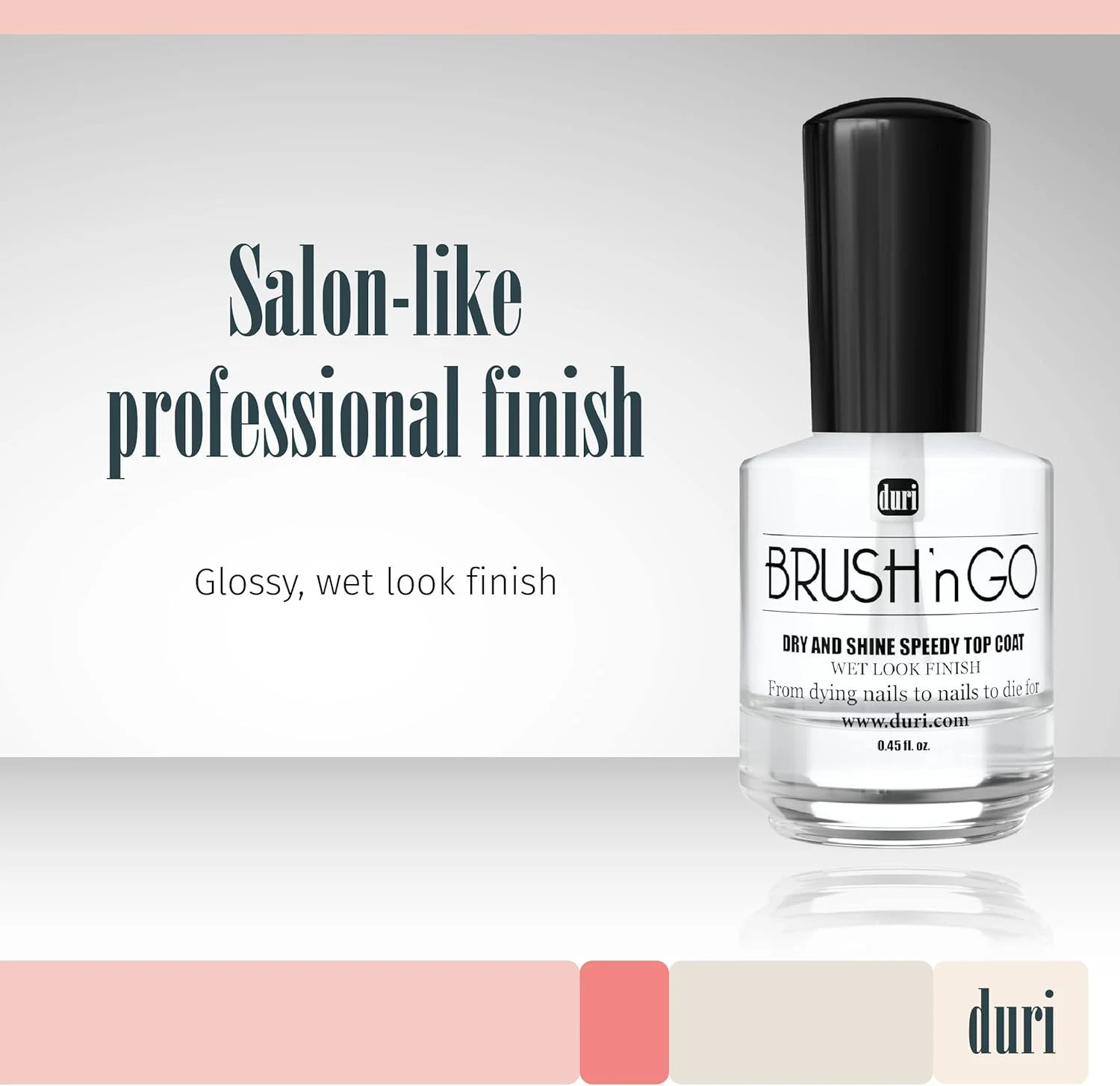 لاک سریع خشکشونده و براقکننده دوری Brush'n GO - مانیکور براق، محافظت از ناخنها در برابر لک شدن، آبرسانی و تغذیه کوتیکولها، بدون لب پر شدن (18 میلیلیتر) لاک سریع خشکشونده و براقکننده دوری Brush'n GO - مانیکور براق، محافظت از ناخنها در برابر لک شدن، آبرسانی و تغذیه کوتیکولها، بدون لب پر شدن (18 میلیلیتر)