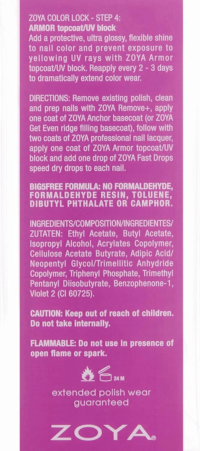 لاک محافظ ناخن زویا، شفاف، 15 میلی لیتر لاک محافظ ناخن زویا، شفاف، 15 میلی لیتر