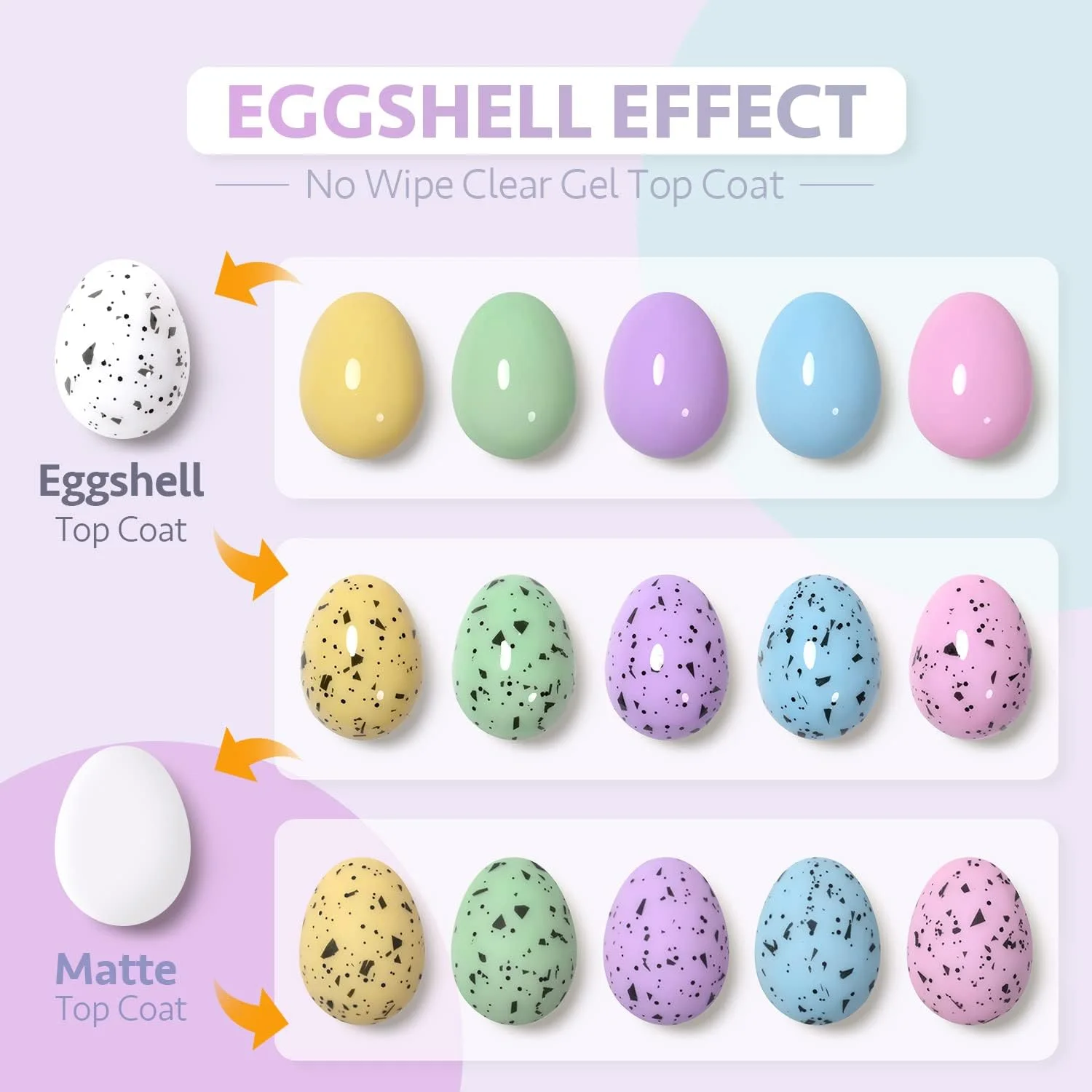 لاک ژل تاپ کت پوسته تخم مرغی GAOY، 16 میلی لیتر، لاک ژل با جلوه پوسته تخم مرغی، بدون نیاز به پاک کردن، تاپ کت شفاف، ژل UV LED برای طراحی ناخن لاک ژل تاپ کت پوسته تخم مرغی GAOY، 16 میلی لیتر، لاک ژل با جلوه پوسته تخم مرغی، بدون نیاز به پاک کردن، تاپ کت شفاف، ژل UV LED برای طراحی ناخن