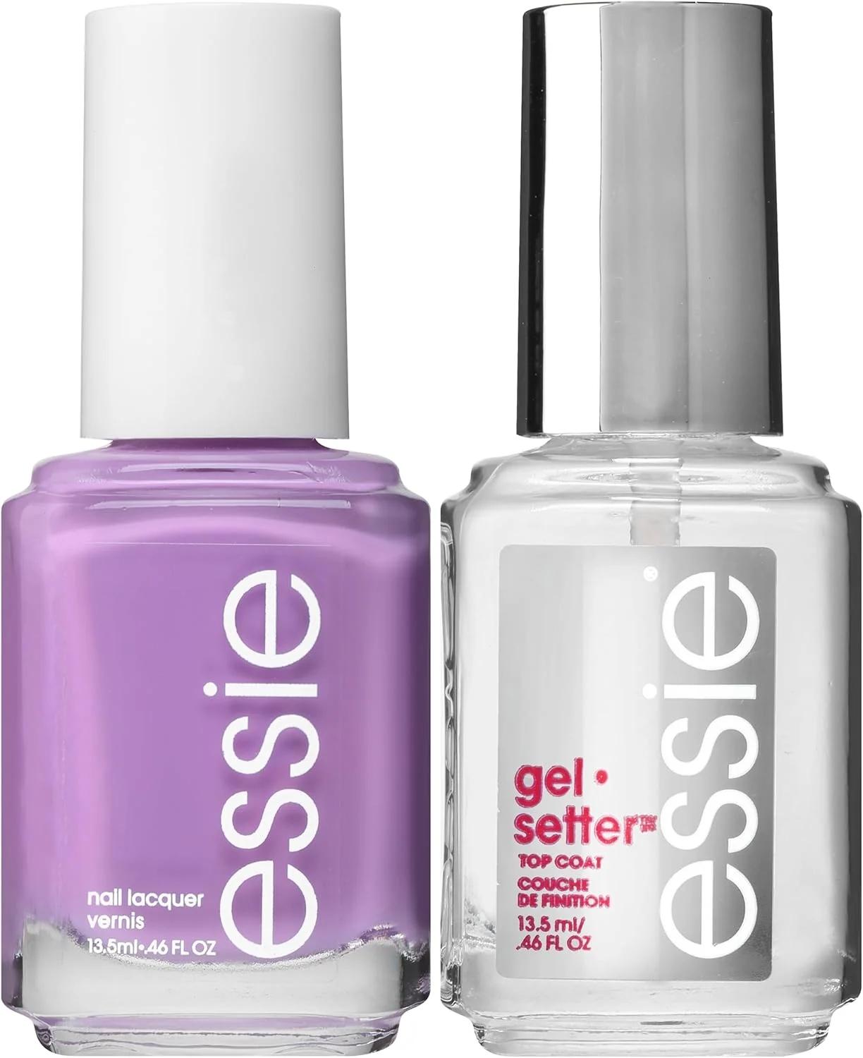 ست لاک ناخن اسسی ژل ستر، لاک ناخن بنفش روشن + پوشش نهایی، قرار بازی، 13.5 میلی لیتر