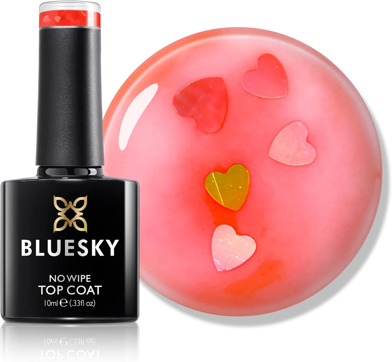 لاک ژل ناخن اکلیلی قلب نئونی بلوسکای، مناسب برای مانیکور 21 روزه، حرفه ای، قابل استفاده در سالن و منزل، نیاز به خشک شدن زیر دستگاه UV LED