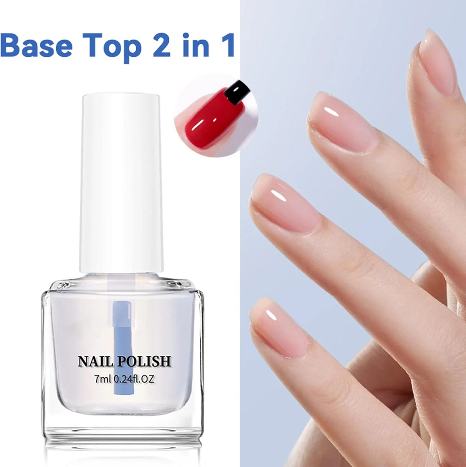 لاک ناخن، پوشش بادوام 7 میلی لیتری، لاک ناخن رویه، برای زیبایی شخصی، سبک زندگی، مانیکور روزانه، روتین خانگی، مد