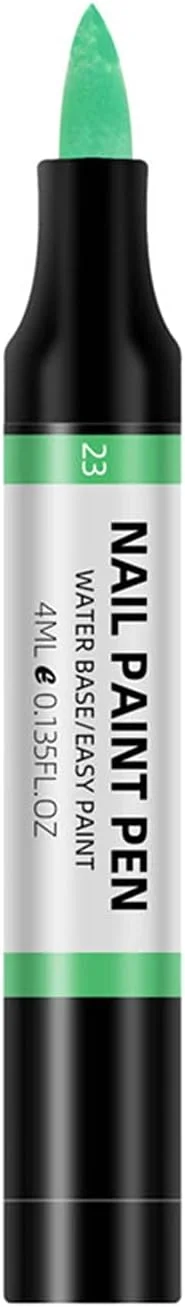 قلم لاک ناخن یک مرحله ای بدون نیاز به لایه پایه و رویه، قلم لاک ناخن خشک شونده سریع، ابزار طراحی ناخن برای زیبایی ناخن زنان و دختران (23)