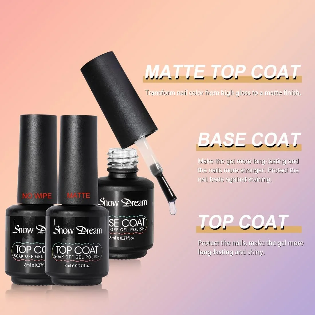 ست لاک ژل ناخن، 17 رنگ مجموعه بهاری، رنگ های نارنجی، آبی و مشکی به همراه 3 عدد بیس کت و تاپ کت برای طراحی ناخن.