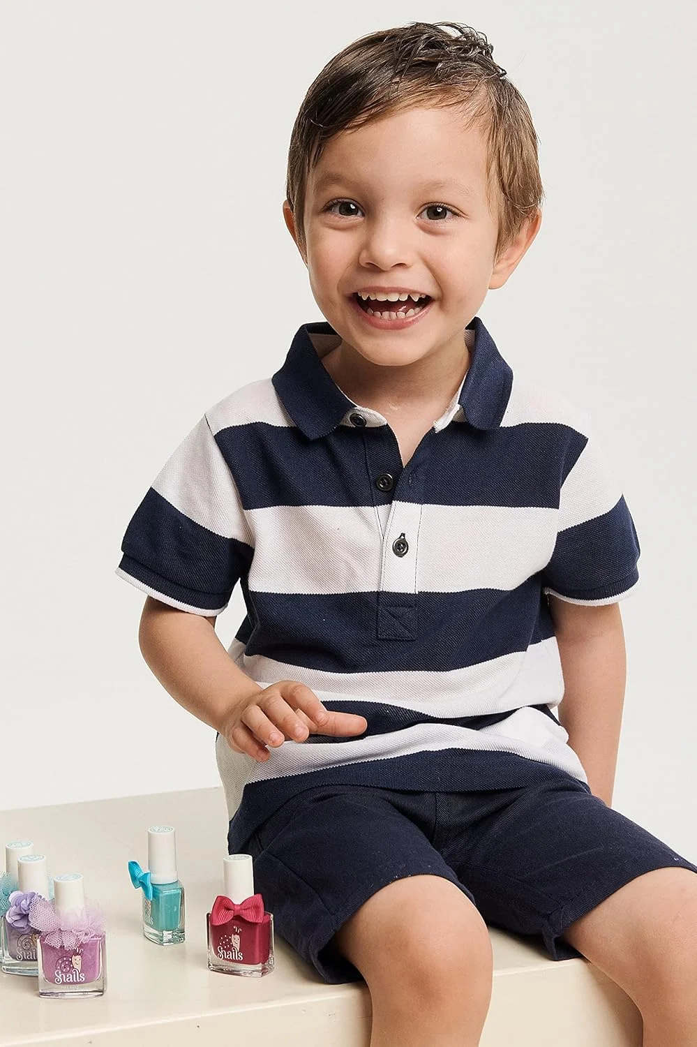 لاک ناخن کودک اسنیلز مدل 510507، تاپ کت، طبیعی، پایه آب، قابل شستشو، بی ضرر، وگان