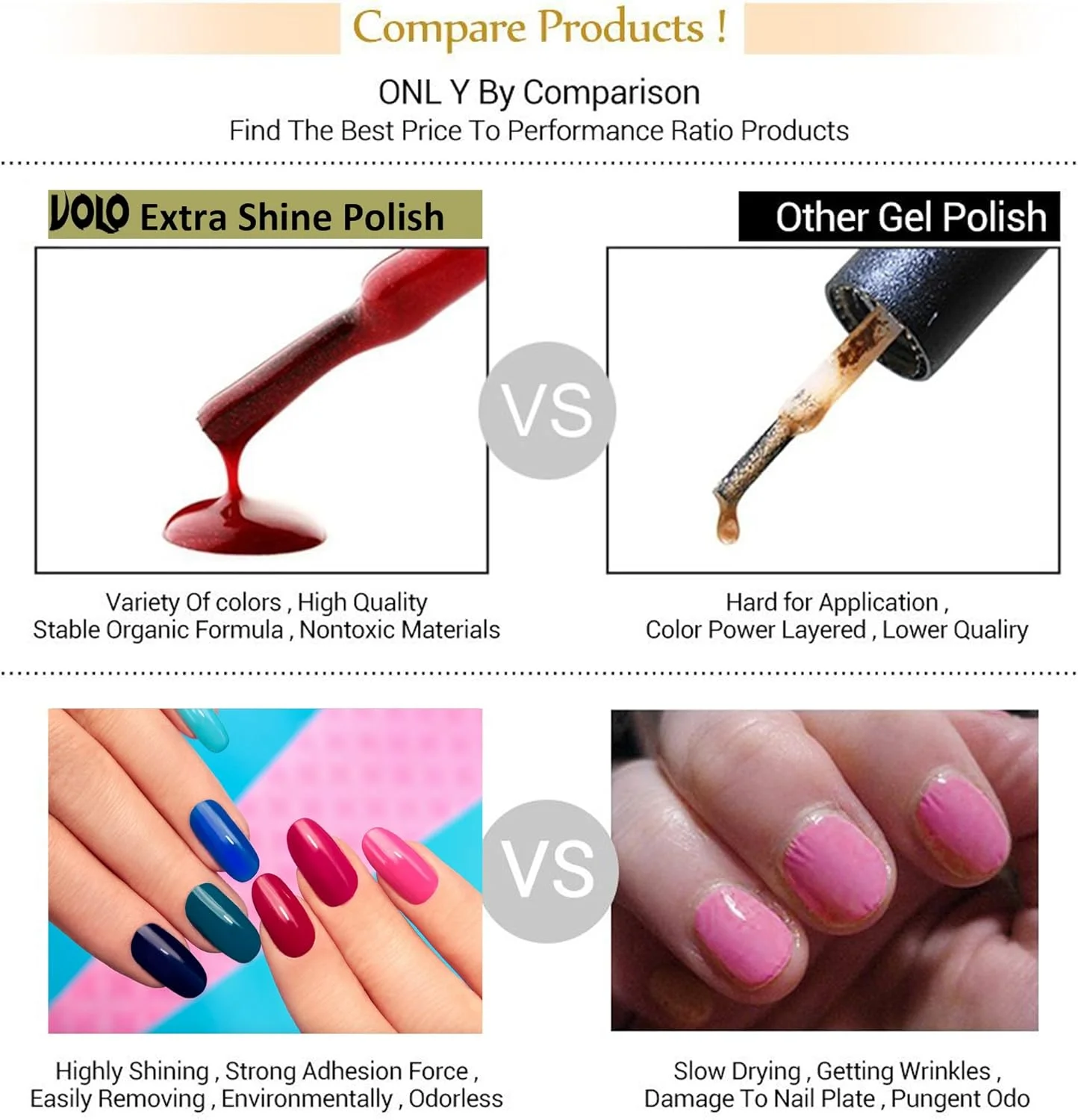 ست لاک ناخن درخشان و لوکس ولو با 12 رنگ زنده (صورتی پشن، قرمز، شرابی روشن، صورتی روشن، بهاری رنگ بدن، آبنبات پنبه ای، رنگ بدن تیره، برنزه، سفید مات، مشکی، تاپ کت براق کننده اضافی، خاکستری)