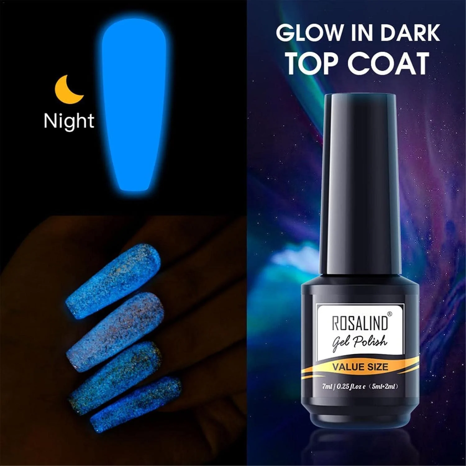 لاک ژل تاپ کت | لاک ناخن تاپ کت شب‌تاب برای خانم‌ها، درخشش براق و ماندگاری بالا، مناسب برای استفاده خانگی و مانیکور حرفه‌ای